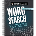 Brain Games - Large Print: Word Search Puzzles (Dark Gray)