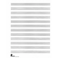 Musipack 3 Ring Filler No. 1 - 12-Stave Manuscript Paper Passantino Music Staff Paper 96 Pages