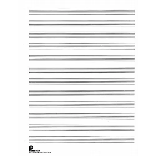 Musipack 3 Ring Filler No. 1 - 12-Stave Manuscript Paper Passantino Music Staff Paper 96 Pages