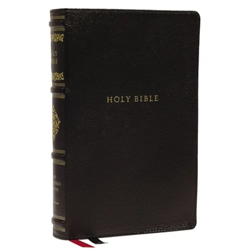 Nkjv, Personal Size Reference Bible, Sovereign Collection, Genuine Leather, Black, Red Letter, Thumb Indexed, Comfort Print: Holy Bible, New King Jame