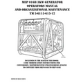 MEP 016B 3KW Generator Operators Manual and Organizational Maintenance TM 5-6115-615-12