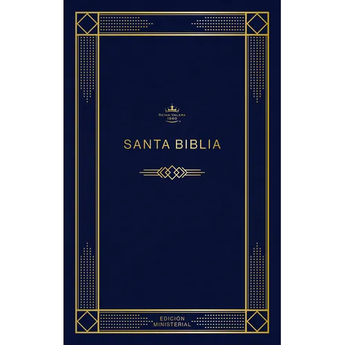 Rvr 1960 Biblia Edición Ministerial, Azul Oscuro, Tapa Rústica