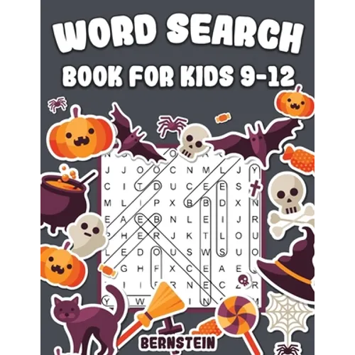 Word Search for Kids 9-12: 200 Fun Word Search Puzzles for Kids with Solutions - Large Print - Halloween Edition