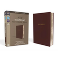 NIV, Reference Bible, Giant Print, Leather-Look, Burgundy, Red Letter Edition, Comfort Print
