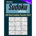 Sudoku Collection: Large print, 200 Hard Sudoku Puzzles 12x12
