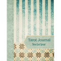 Tarot Journal Three Card Spread - Sage Stripe