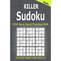 Killer Sudoku Puzzle Book for Adults: 200 Very Hard Puzzles 9x9 (Volume1)