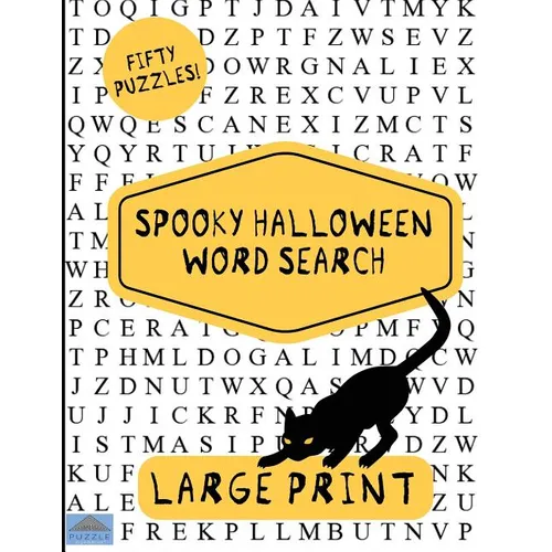 Spooky Halloween Word Search: Large Print Word Search, Word Search Book, Halloween Puzzles, Word Find