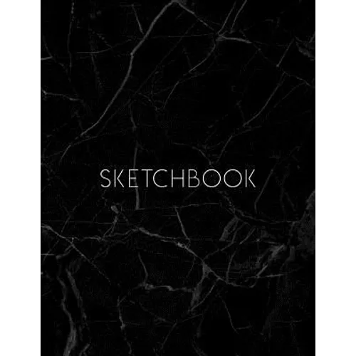 Sketchbook: Marble cover, sketchbook for Drawing, Coloring, Sketching and Doodling, 8.5 x 11 110 pages