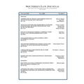 Southern Law Journal Vol. 32