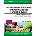Durable Power of Attorney for Final Disposition: Fillable Power of Attorney (POA Only) For Your Estate Planning Needs