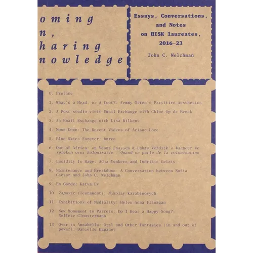 Homing In, Sharing Knowledge: Notes and Essays on Hisk Laureates, 2016-23