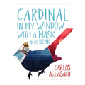 Cardinal in My Window with a Mask on Its Beak