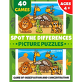 Spot the Differences Picture Puzzles for Kids: Ages 4 and Up Search and Find Book for Kid 40 Color Pages ] Over 320 Differences Game of Observation an
