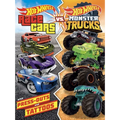 Hot Wheels: Race Cars vs. Monster Trucks: 100% Officially Licensed by Mattel, Activities, Tattoos, & Press-Out Cards for Kids Ages 4 to 8