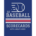 50 Baseball Scorecards With Lineup Cards: 50 Scoring Sheets For Baseball and Softball Games (8.5x11)