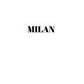 Milan: Hardcover White Decorative Book for Decorating Shelves, Coffee Tables, Home Decor, Stylish World Fashion Cities Design