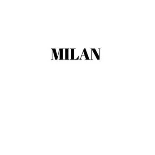 Milan: Hardcover White Decorative Book for Decorating Shelves, Coffee Tables, Home Decor, Stylish World Fashion Cities Design