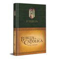 La Biblia Católica: Tamaño Grande, Edición Letra Grande. Tapa Dura, Verde, Con Virgen