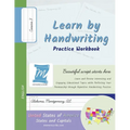Handwriting Practice Workbook - United States of America, States and Capitals - Cursive, Level 3: Learn by Handwriting - Children and Adults - USSC3PE