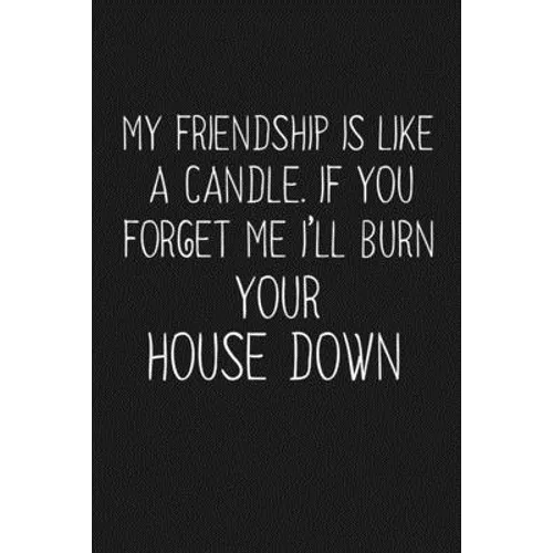My Friendship Is Like A Candle If You Forget Me I'll Burn Your House Down: Funny Gift For Your Best Friend
