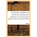 Collection Complète Des Lois Décrets Ordonnances Règlemens Et Avis Du Conseil d'État 1788 À 1830 T02