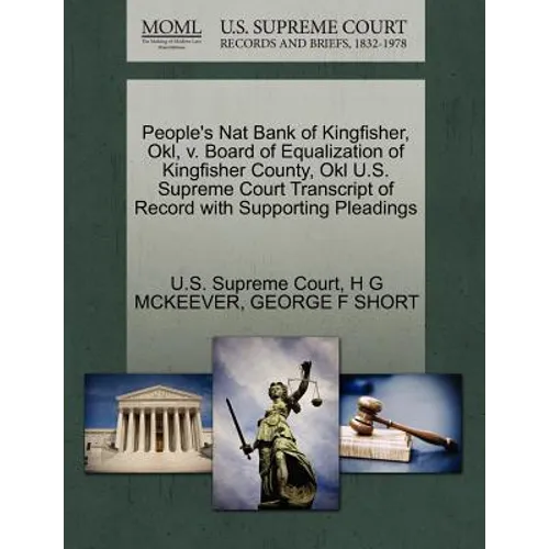 People's Nat Bank of Kingfisher, Okl, V. Board of Equalization of Kingfisher County, Okl U.S. Supreme Court Transcript of Record with Supporting Plead
