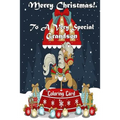 Merry Christmas To A Very Special Grandson! (Coloring Card): Holiday Messages, Christmas Animals, Coloring for Young Children