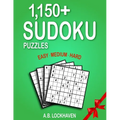 1,150+ Sudoku Puzzles: Easy, Medium, Hard