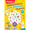Easter Hidden Pictures Puffy Sticker Playscenes: Easter-Themed Puzzles and Puffy Stickers, Kids Easter Activity Book with Egg Hunt Games, Flower Stick