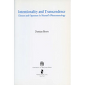 Intentionality and Transcendence: Closure and Openness in Husserl's Phenomonoloy