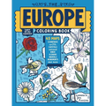 The Europe Coloring Book: 45 Maps with Capitals and National Symbols
