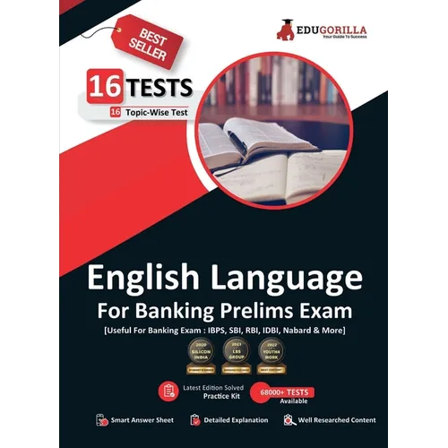 English Language For Banking Prelims Exam 16 Solved Topic-Wise Tests For SBI/IBPS/RBI/IDBI Bank/Nabard/Clerk/PO