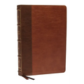 KJV Holy Bible: Large Print Verse-By-Verse with Cross References, Brown Leathersoft, Comfort Print: King James Version (MacLaren Series)