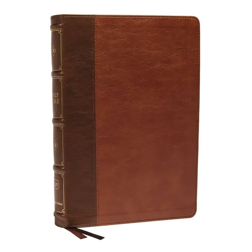 KJV Holy Bible: Large Print Verse-By-Verse with Cross References, Brown Leathersoft, Comfort Print: King James Version (MacLaren Series)