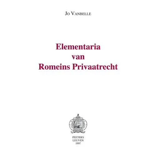 Elementaria Van Romeins Privaatrecht