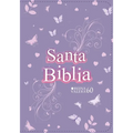 Biblia Rvr 1960 Compacta Símil Piel Juvenil Mariposa Lila (Bible Rvr 1960 Compact Size Leatherlike Youth Lilac Butterfly (Spanish Edition)