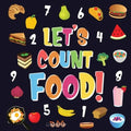 Let's Count Food!: Can You Find & Count all the Bananas, Carrots and Pizzas Fun Eating Counting Book for Children, 2-4 Year Olds Picture Puzzle Book