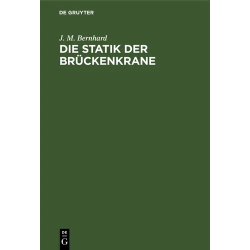 Die Statik Der Brückenkrane