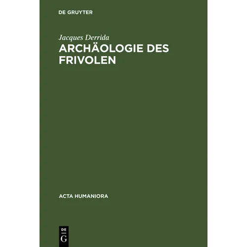 Archäologie des Frivolen