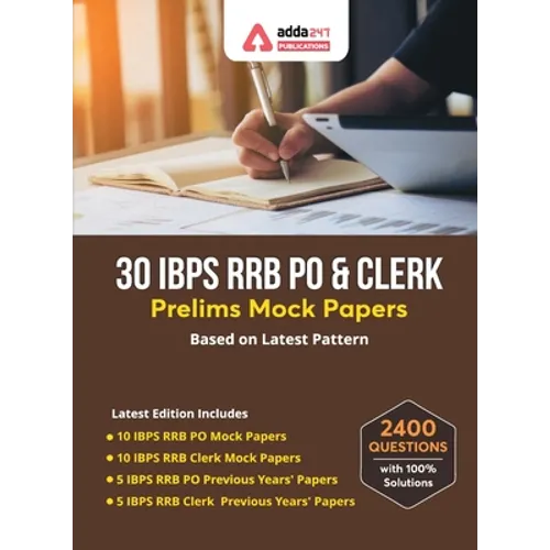 30 IBPS RRB PO & Clerk Prelims Mock Papers Practice Book English Medium