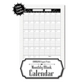 Monthly Blank Calendar: 8.5x11 Undated Calendar Fillable Templates for Office, School or Home, Sun-Sat, Pages For Notes And To-Do Agenda