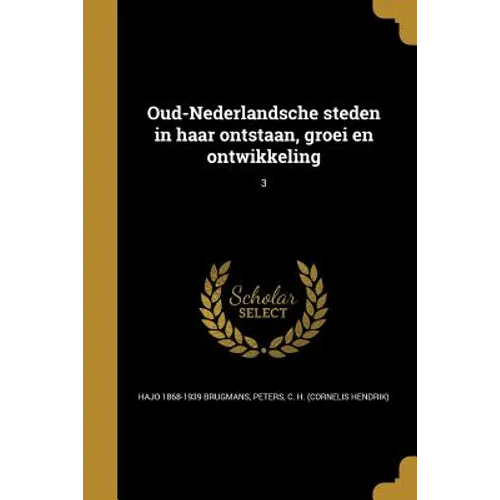 Oud-Nederlandsche steden in haar ontstaan, groei en ontwikkeling; 3