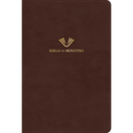 Rvr 1960 Biblia del Ministro, Edición Ampliada, Caoba Piel Fabricada