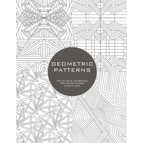 Geometric Patterns: Traveler's Notebook Coloring Pages