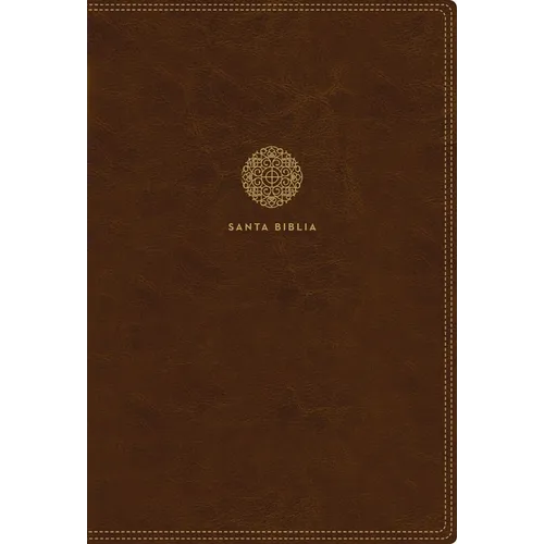 Rvr60, Santa Biblia, Letra Supergigante, Leathersoft, Café, Con Índice Y Cierre, Comfort Print
