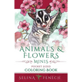 Animals and Flowers Minis - Pocket Sized Coloring Book