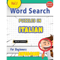 Word Search Puzzles in Italian for Beginners - Awesome! Vol.1 - Delta Classics