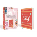 Niv, Girls' Ultimate Backpack Bible, Faithgirlz Edition, Compact, Flexcover, Coral, Red Letter Edition, Comfort Print