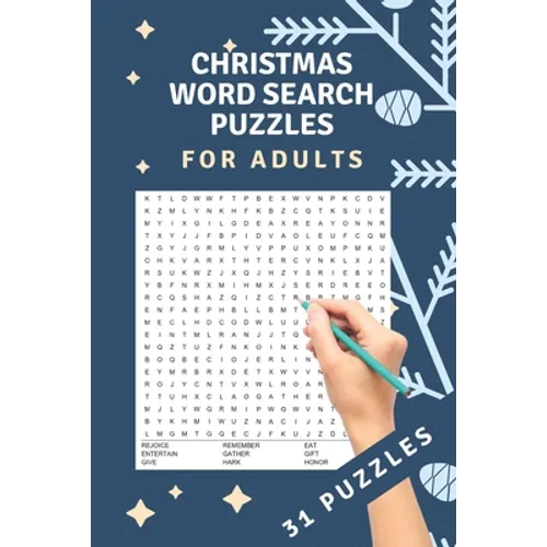Christmas Word Search Puzzles: 31 word search puzzles - for adults, teens and grown-ups - fun time for christmas - christmas theme - christmas gift -